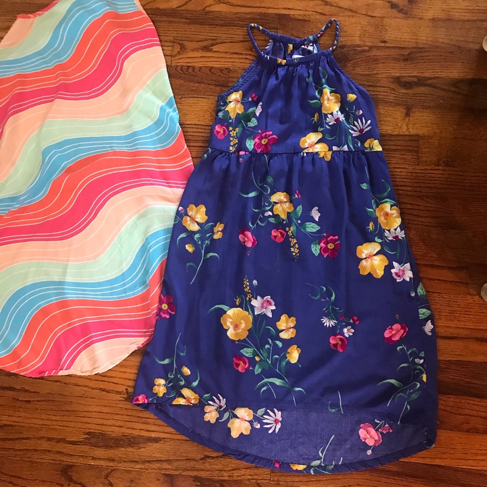 Girls Spaghetti Strap Maxi Sundress Dresses
Flower Floral Swirling Stripe Colors - Picture 2 of 13